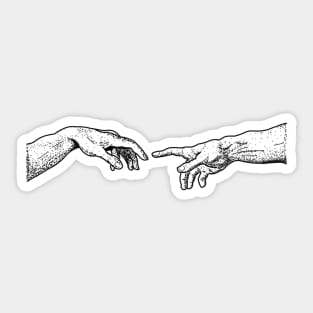 creation of adam Sticker